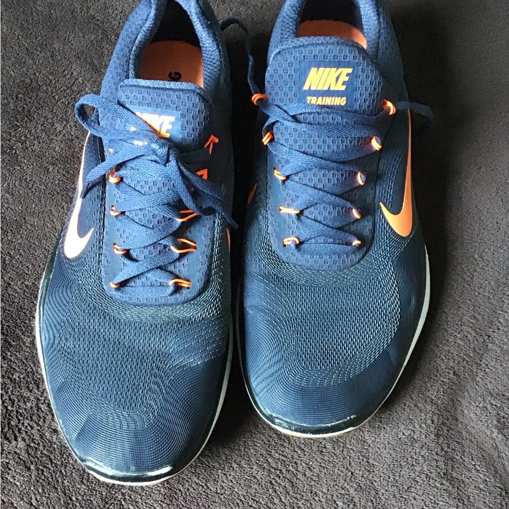 Nike Men's Athletic Shoes in Blue and Orange